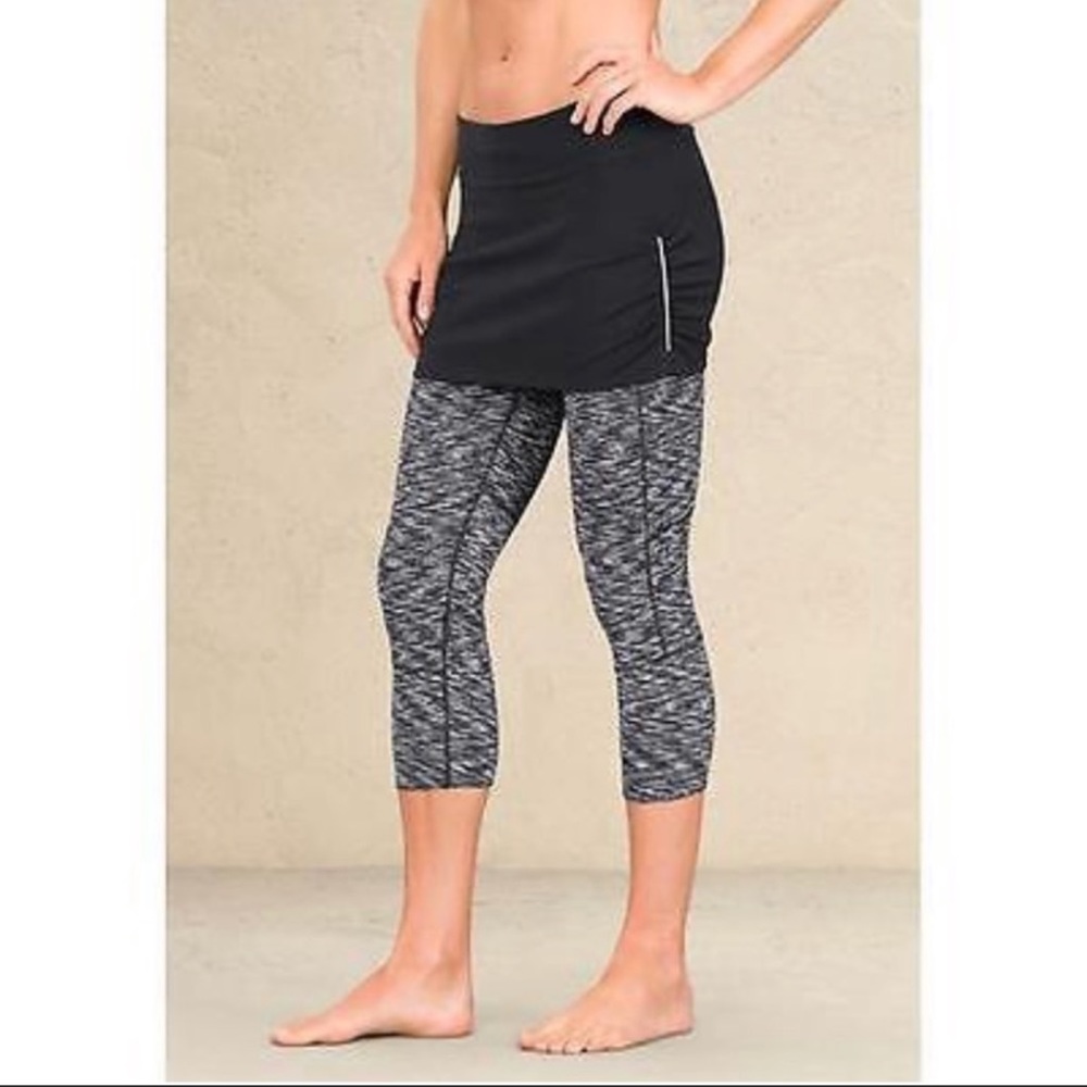 Athleta Space Dye Contender 2 Skirt Capri Leggings